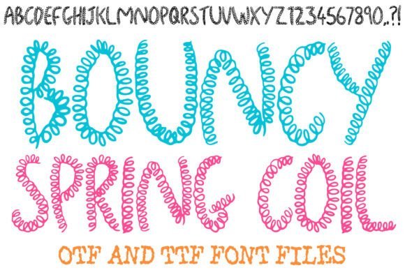 Bouncy Spring Coil Font Download for Desktop
