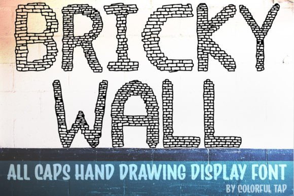 Bricky Wall Font - Featured Image
