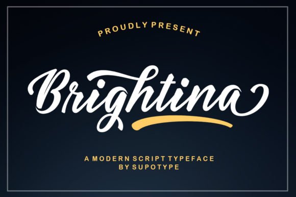 Brightina Script Font Download for Desktop