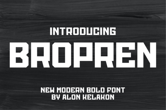 Bropren Font - Featured Image