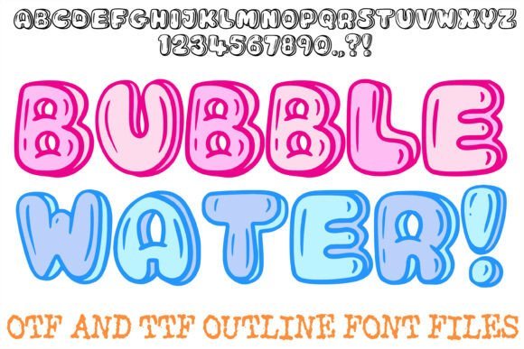Bubble Water Font - Featured Image