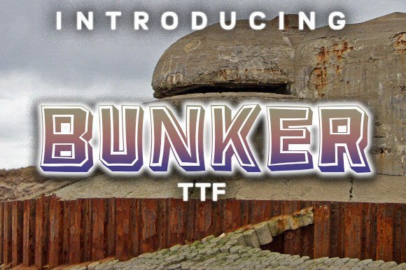 Bunker Font Download for Desktop