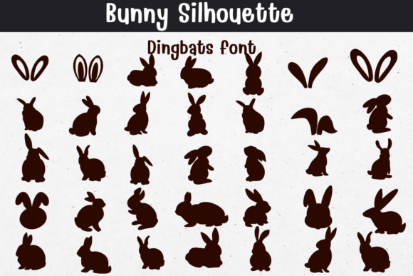 Bunny Silhouette Font Download for Desktop