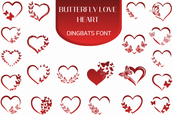 Butterfly Love Heart Font Download for Desktop