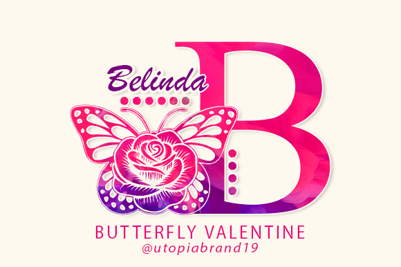 Butterfly Valentine Monogram Font Download for Desktop