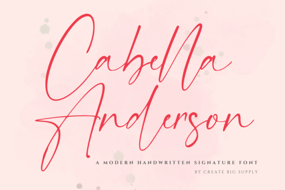 Cabella Anderson Font Download for Desktop