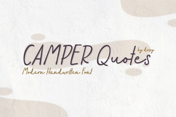 Camper Quotes Font - Featured Image