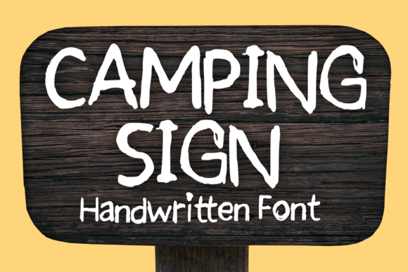 Camping Sign Font Download for Desktop