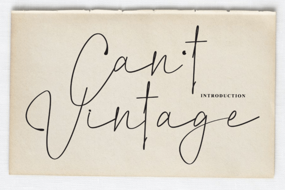 Cant Vintage Font - Featured Image