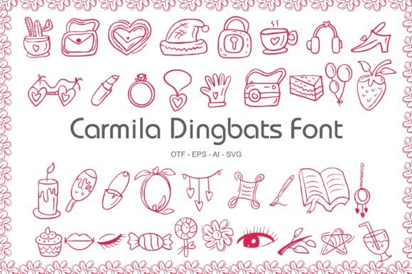 Carmila Dingbats Font Download for Desktop