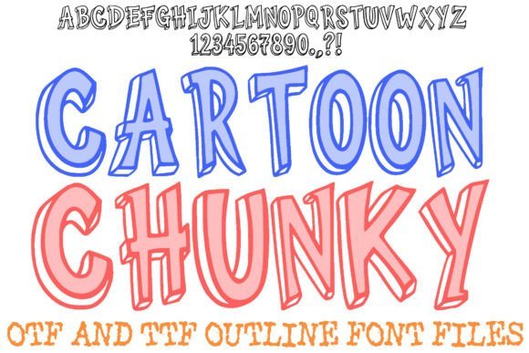 Cartoon Chunky Font - Featured Image