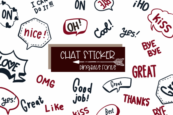 Chat Sticker Font Download for Desktop