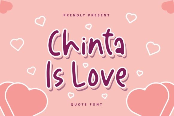 Chinta is Love Font - Featured Image