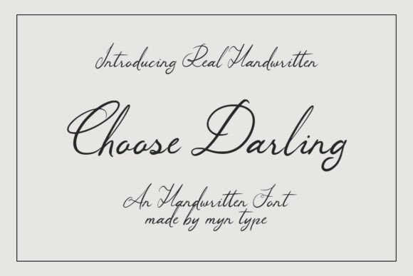 Choose Darling Font Download for Desktop