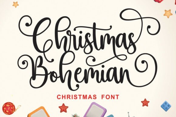 Christmas Bohemian Font - Featured Image