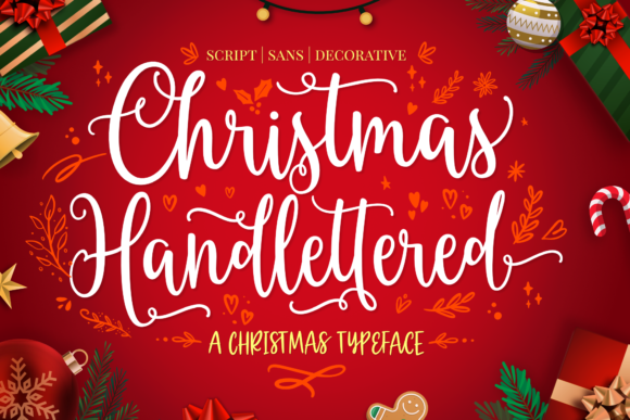 Christmas Hand-lettered Trio Font - Featured Image