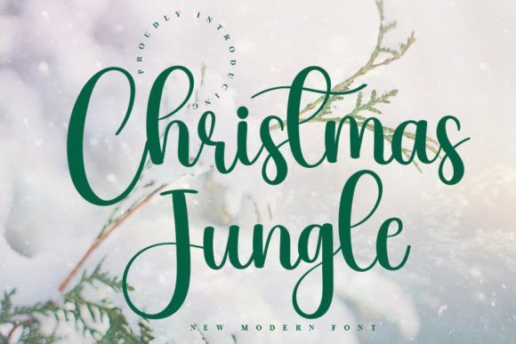 Christmas Jungle Font - Featured Image