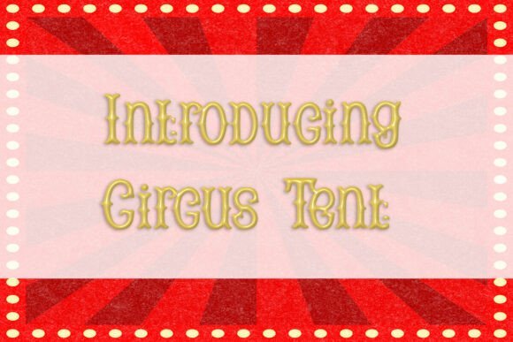 Circus Tent Font Download for Desktop