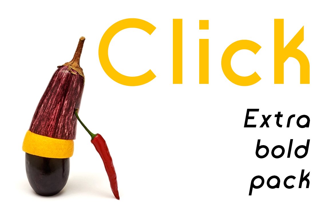 Click ExtraBold Pack Font Download for Desktop
