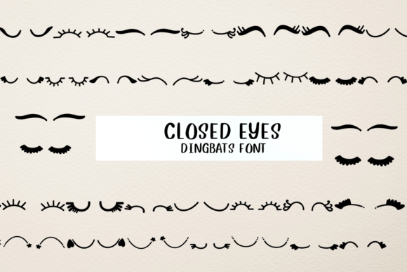 Closed Eyes Font Download for Desktop