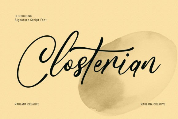 Closterian Font - Featured Image