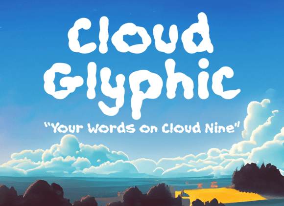 Cloudglyphic Font - Featured Image