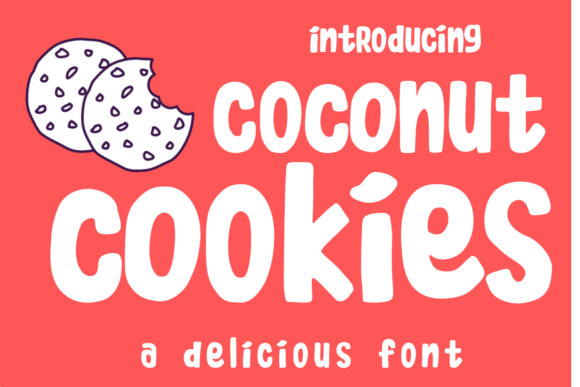 Coconut Cookies Font - Featured Image