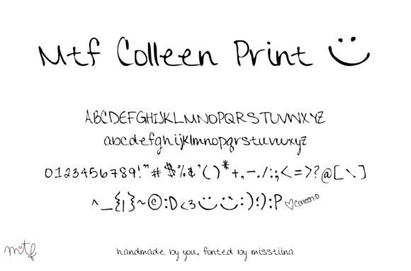 Colleen Print Font - Featured Image