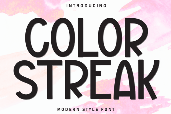 Color Streak Font - Featured Image