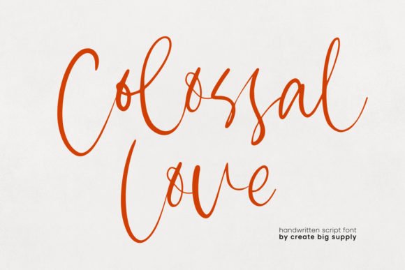 Colossal Love Font Download for Desktop