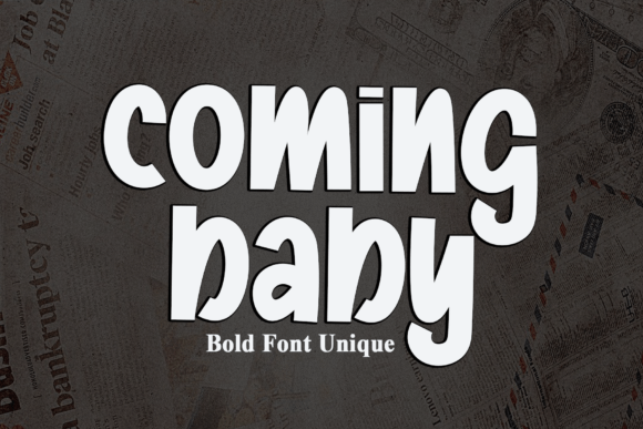 Coming Baby Font - Featured Image