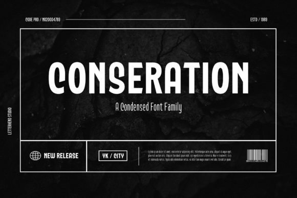 Conseration Font - Featured Image