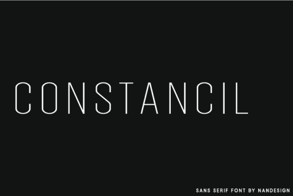 Constancil Font - Featured Image