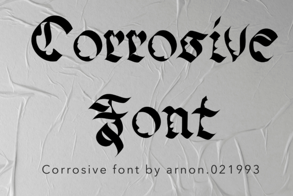 Corrosive Font - Featured Image
