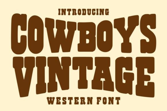 Cowboys Vintage Font - Featured Image