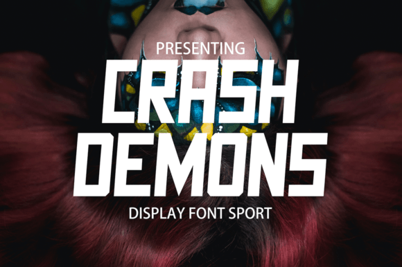 Crash Demons Font - Featured Image
