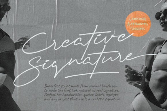 Creative Signature Font - Featured Image