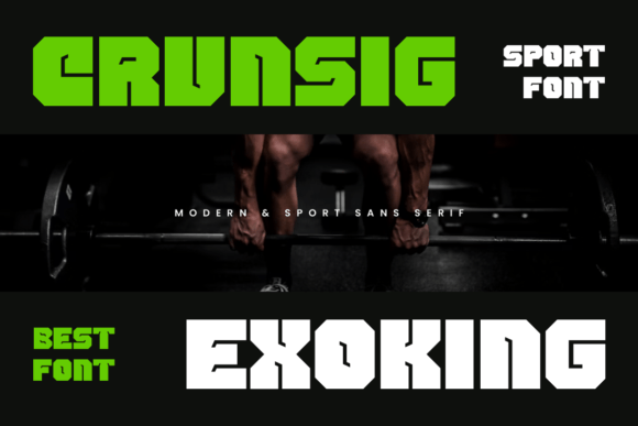 Crunsig Exoking Font - Featured Image