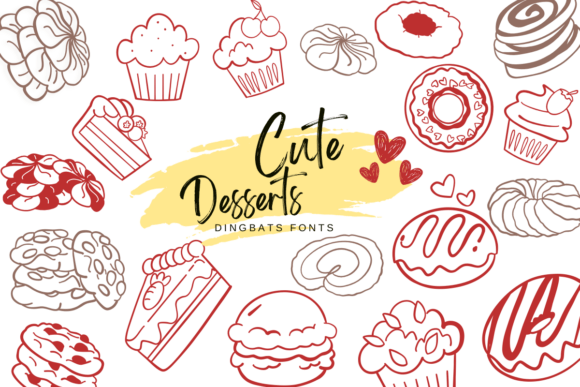 Cute Desserts Font Download for Desktop