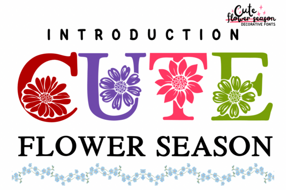 Cute Flower Season Font - Featured Image