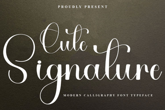 Cute Signature Font - Featured Image