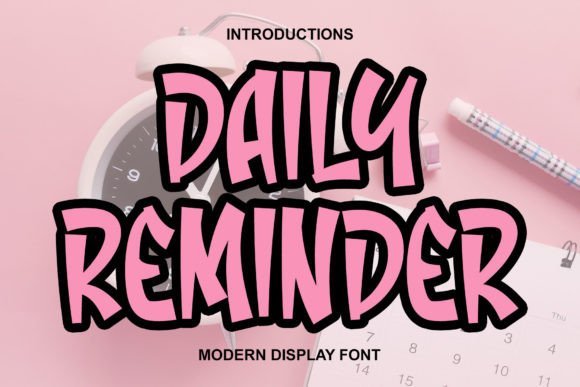 Daily Reminder Font - Featured Image