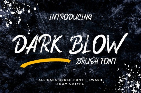 Dark Blow Font - Featured Image