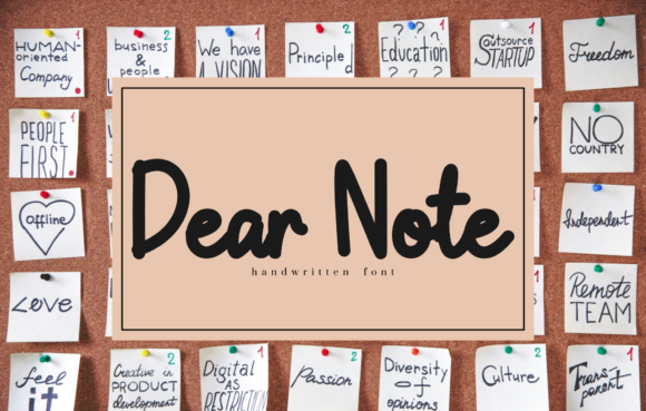 Dear Note Font Download for Desktop
