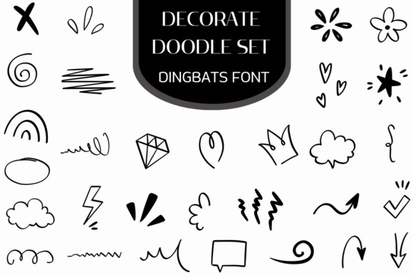 Decorate Doodle Set Font - Featured Image