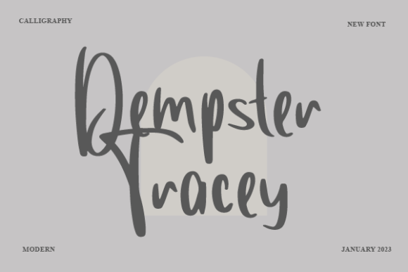 Dempster Tracey Font - Featured Image