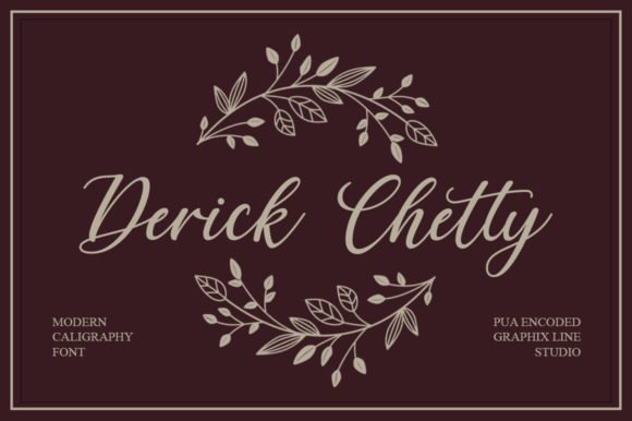 Derick Chetty Font - Featured Image