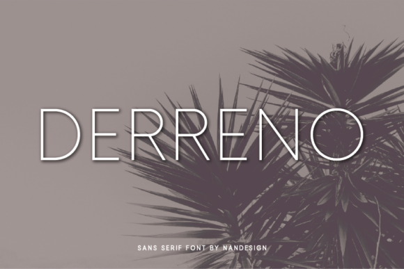 Derreno Font Download for Desktop