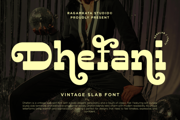 Dhefani Vintage Font - Featured Image