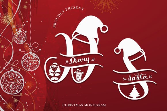 Diary Santa Monogram Font - Featured Image